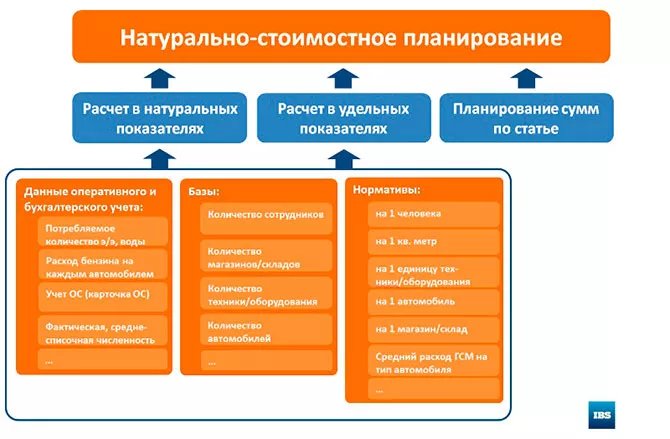 Натурально-стоимостное планирование Натурально-стоимостное планирование